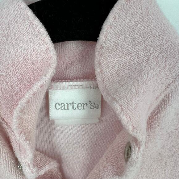 Vintage Carter's Terry Cloth Button Sleeper One Piece Pink Infants 3-6 Month - Picture 4 of 6